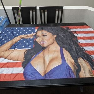 Nicki Minaj Patriotic Flag Big 59"×35"